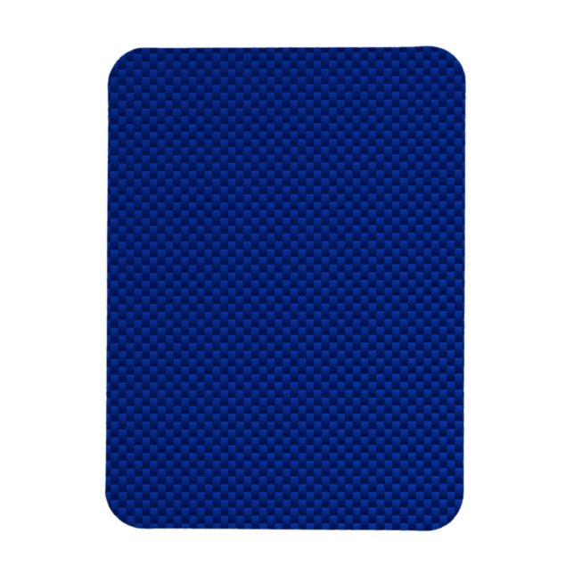 Blue Carbon Fibre Like Decor Background Magnet (Vertical)