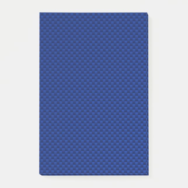 Blue Carbon Fibre Like Print Decor Post-it Notes (Front)