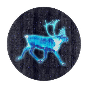 Blue Caribou (Reindeer) Cutting Board