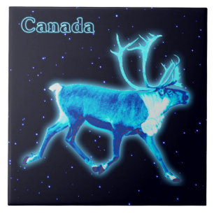 Blue Caribou (Reindeer) Tile