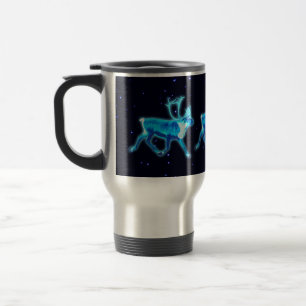Blue Caribou (Reindeer) Travel Mug