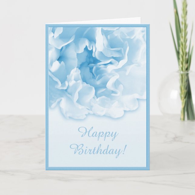 Blue Carnation Card (Front)