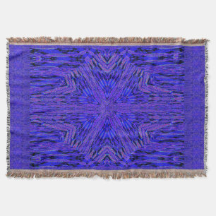 Blue Carnation Throw Blanket