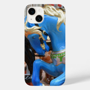 Blue Carousel Horse Case-Mate iPhone 14 Case