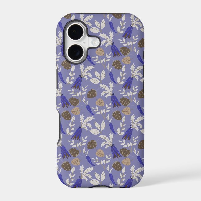 Blue Carrots And Nuts Pattern (Back)