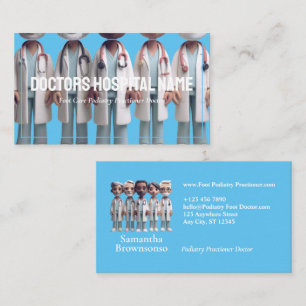 Blue Cartoon Cute Doctor Business Card