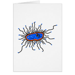 Blue Cartoon Germ
