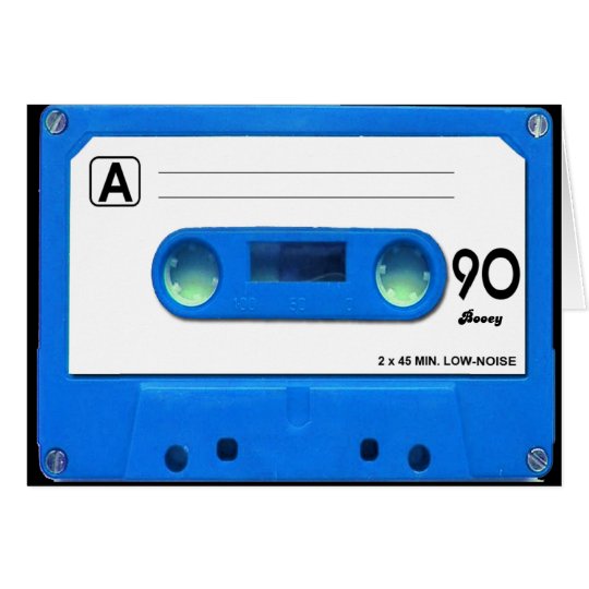 Blue Cassette Tape | Zazzle.co.uk