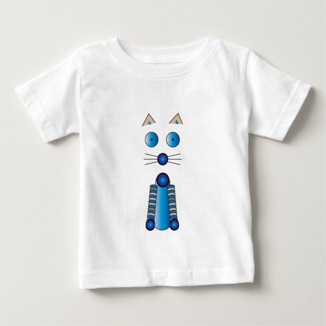 Blue CAT Baby T-Shirt (Front)