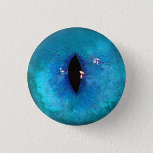 Blue Cat Eye 3 Cm Round Badge