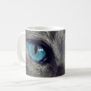Blue Cat Eyes Coffee Mag Mug