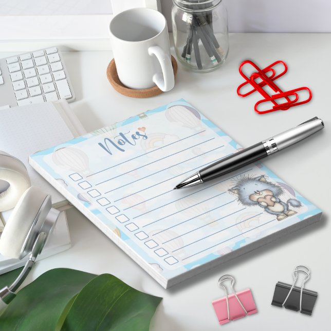 Blue Cat Hot Air Balloon Notes (Creator Uploaded)