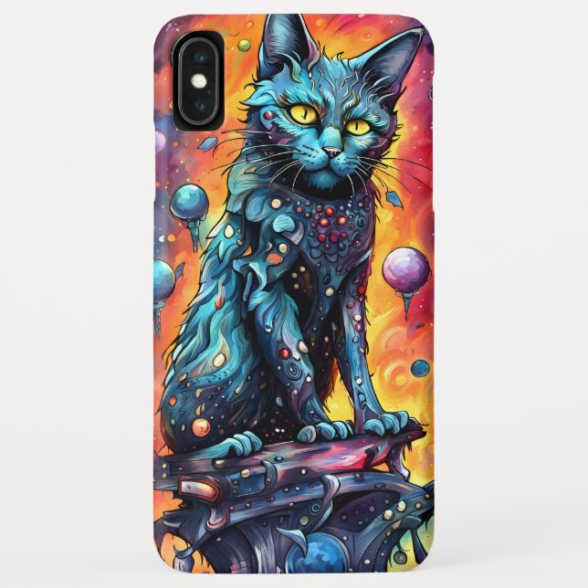 Blue Cat I Case-Mate iPhone Case (Back)