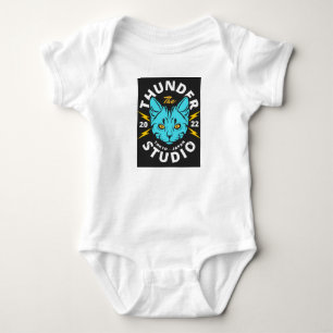 BLUE CAT LIKE TIGER  BABY BODYSUIT