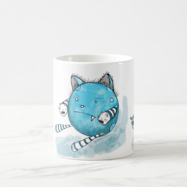 Blue Cat - Monster Mug (Center)