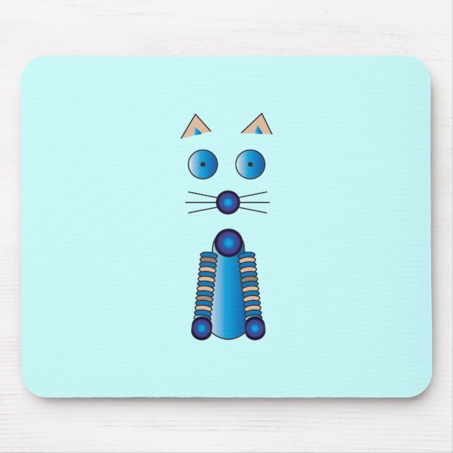 Blue CAT Mouse Mat (Front)