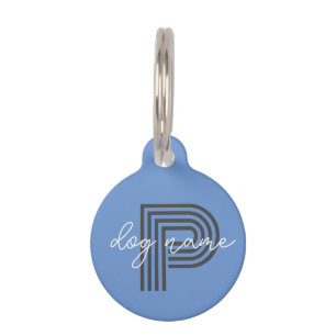 Blue Cat or Dog Pet Name  Pet Tag