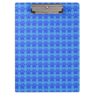 blue cat paw clipboard