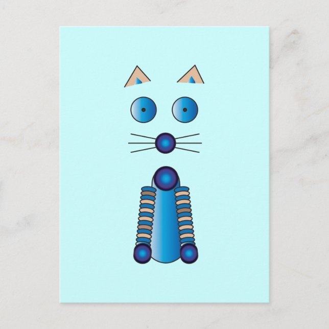 Blue CAT Postcard (Front)