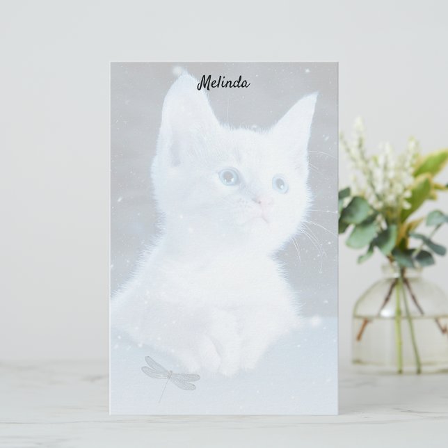 Blue Cat Stationery (Creator Uploaded)