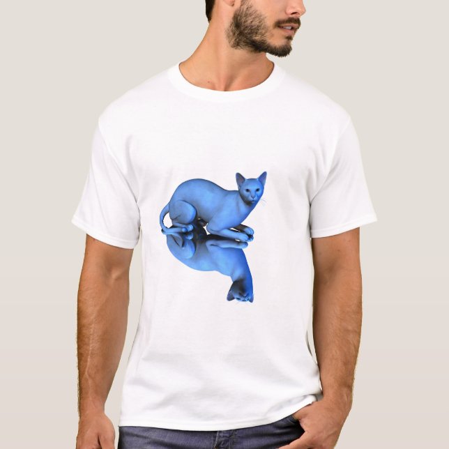 Blue Cat T-Shirt (Front)