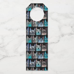 Blue cats bottle tag