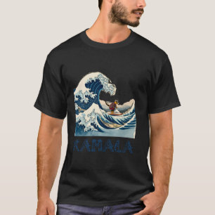 Blue cats for Kamala cat surfing waves T-Shirt