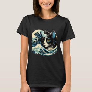 Blue Cats Wave For Kamala Funny Blue Wave Of Cat L T-Shirt
