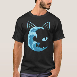 Blue Cats Wave For Kamala Funny Blue Wave Of Cat L T-Shirt