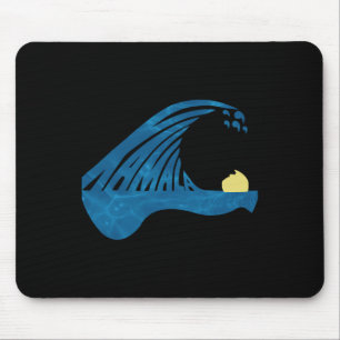 Blue Cats Wave For Kamala Funny Trump Blue Wave Of Mouse Mat