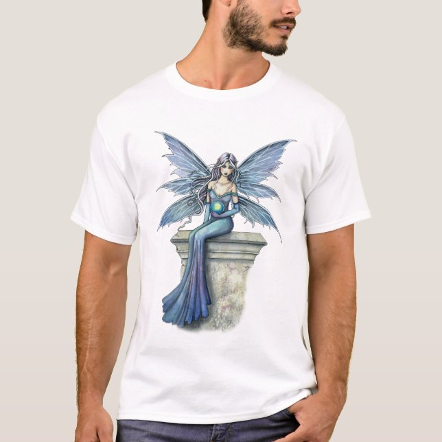 Blue Celeste Gothic Fairy Shirt, T-Shirt (Front)