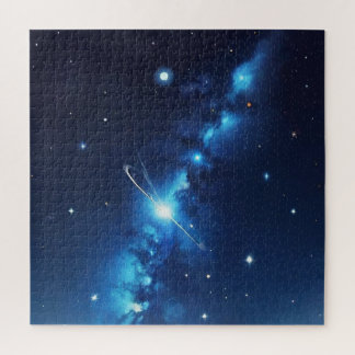 Blue celestial galaxy of stars jigsaw puzzle