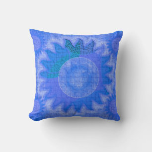 Blue Celestial Sun Pillows