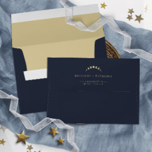 Blue Celestial Wedding  Envelope