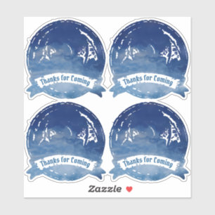 Blue Celtic Dragon Sticker Set   Celtic Wedding
