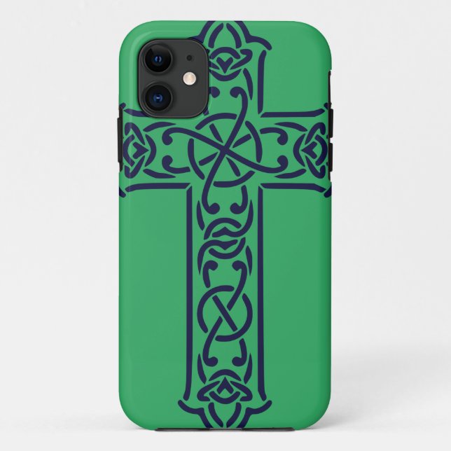 Blue Celtic High cross Case-Mate iPhone Case (Back)