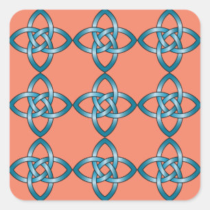 blue celtic knot stickers