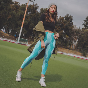 Blue ceramic leggings