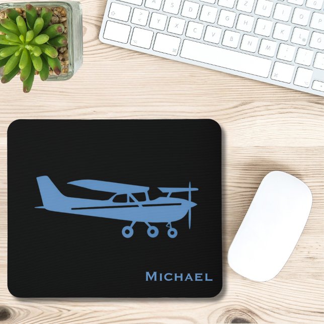 Blue Cessna Aeroplane Pilot Aviation Custom Office Mouse Mat (Creator Uploaded)