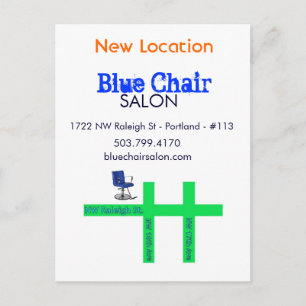Blue Chair Moving Card