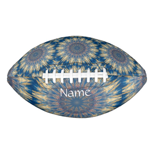 Blue Chakra Kaleidoscope Thunder_Cove  American Football (Front)
