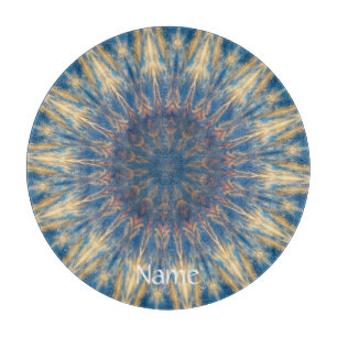 Blue Chakra Kaleidoscope Thunder_Cove  Cutting Board