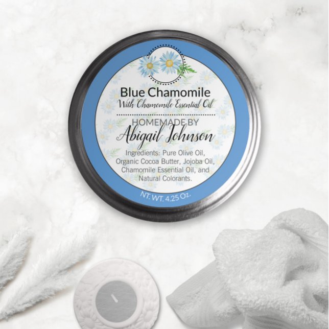 Blue Chamomile Handmade Artisan Gift Label (Creator Uploaded)