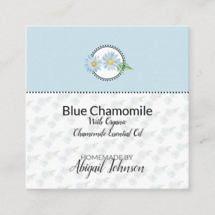 Blue Chamomile Homemade Bath & Body Gift Tag