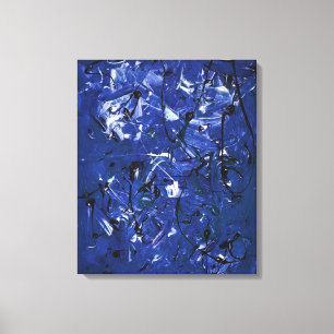Blue Chaos Canvas Print