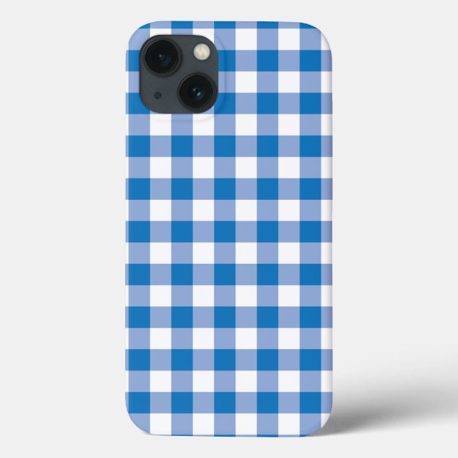 Blue check  Case-Mate iPhone case (Back)
