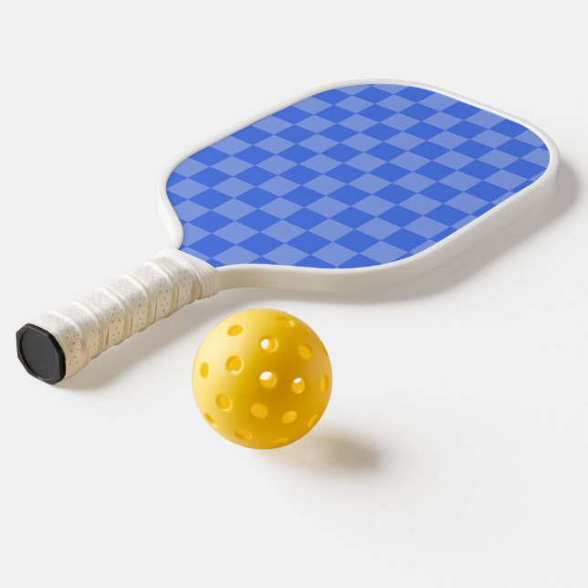 Blue Check Pickleball Paddle (Laydown 2)