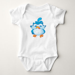 Blue Cheeky Bird Bodysuit