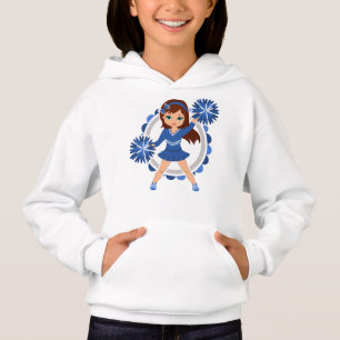 Blue Cheerleader Brunette - Cute Cheer