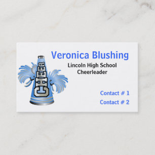 Blue Cheerleader Business / Calling Card